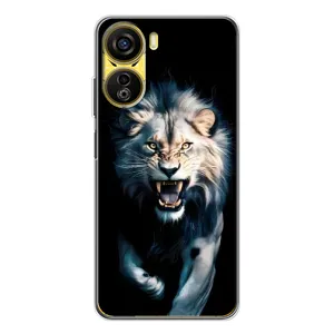 Чехол с картинкой «Хищники» для ZTE Nubia Neo 5G (Лев в темноте)