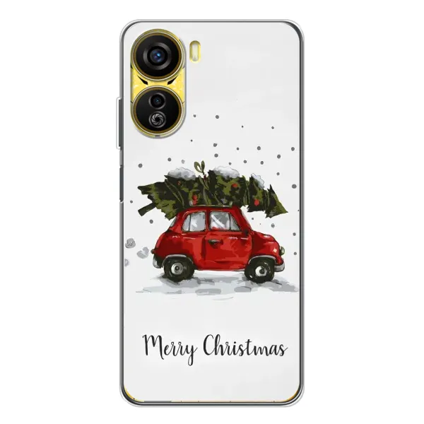 Чехол с принтом «Машина с елкой» для ZTE Nubia Neo 5G