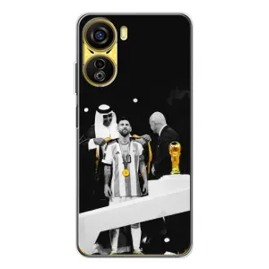 Чехлы для ZTE Nubia Neo 5G (Leo чемпион) (AlphaPrint) (Месси в накидке)