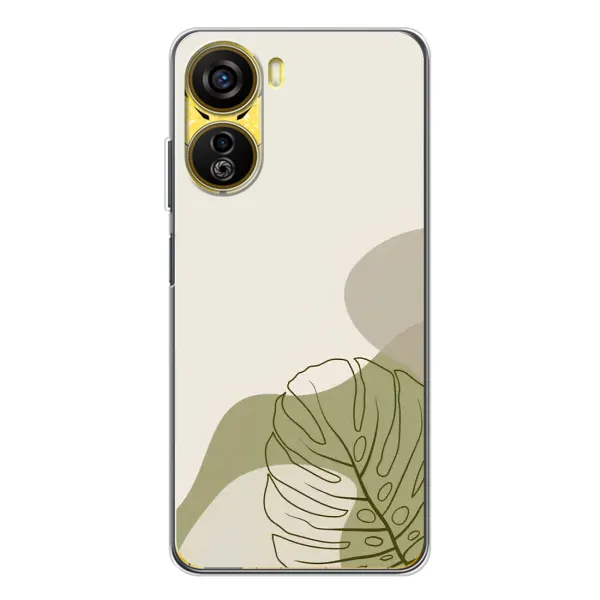 Чехол с принтом «Зеленая монстера дизайн» для ZTE Nubia Neo 5G