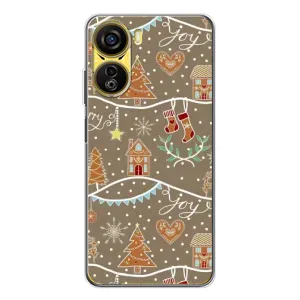 Новогодние, Праздничные Чехлы для ZTE Nubia Neo 5G - 2024 год (Новогодние пряники)