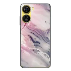 Мраморный чехол на ZTE Nubia Neo 5G (VPrint) (Пурпурный Мрамор)