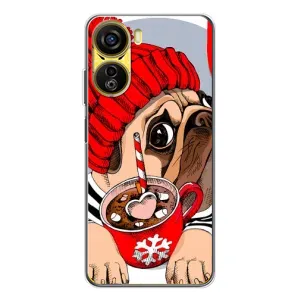 Чехлы с собаками для ZTE Nubia Neo 5G (VPrint) (Собачка в шапке)