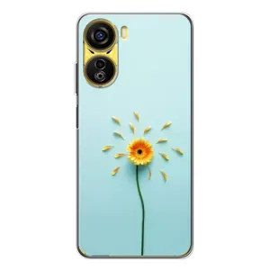 Чехлы с Цветами для ZTE Nubia Neo 5G (VPrint) (Желтый цветок)