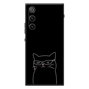 Чехол с рисунком кот на ZTE Nubia RedMagic 10 Air (Равнодушный кот)