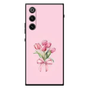 Чехол с розовым рисунком для ZTE Nubia RedMagic 10 Air (Букет цветов)