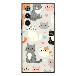 Чехол с рисунком кот на ZTE Nubia RedMagic 10 Air (Коллаж котов)