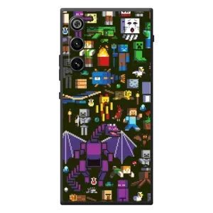Чехол Майнкрафт на ZTE Nubia RedMagic 10 Air (AlphaPrint) Minecraft (Коллаж Майнкрафт)