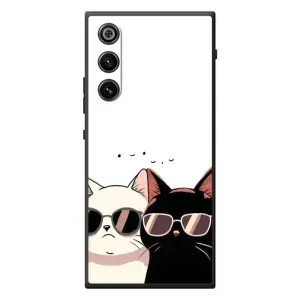 Чехол с рисунком кот на ZTE Nubia RedMagic 10 Air (Коты в очках)