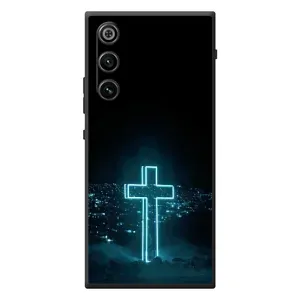 Чехол для ZTE Nubia RedMagic 10 Air (AlphaPrint) - (Христианские) (Крест и город)