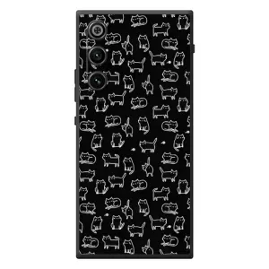 Чехол с принтом для ZTE Nubia RedMagic 10 Air (AlphaPrint) Модные коты (Меленькие котики)