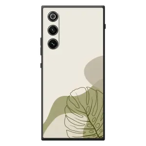 Силконовий чохол з принтом в квітах на ZTE Nubia RedMagic 10 Air (Зелена монстера дизайн)