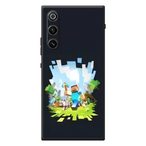 Чехол Майнкрафт на ZTE Nubia RedMagic 10 Air (AlphaPrint) Minecraft (персонажи Minecraft)