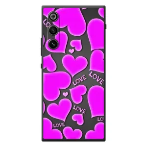 Чехлы для любимой на 最新 努比亚 红魔 10 Air (VPrint) (Pink hearts)