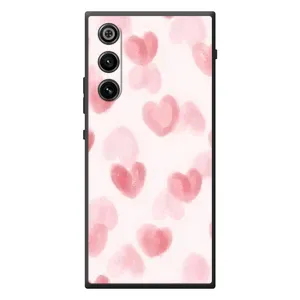 Чехол с розовым рисунком для ZTE Nubia RedMagic 10 Air (Розовые сердечки)