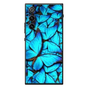 Чохол з принтом для <td>ZTE Нyбіа РедМаgік 10 Air </td> - (Прикольні) (AlphaPrint) (Сині метелики)