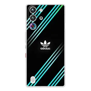 Чохли Адидас для ZTE Nubia RedMagic 10 Pro (AlphaPrint) (Адідас з полосами)