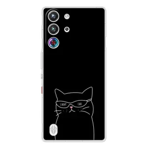 Чохол з малюнком кіт на ZTE Nubia RedMagic 10 Pro (Байдужий кіт)