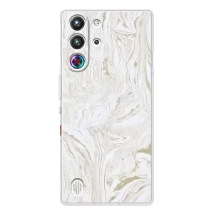 Мраморний чехол на ZTE Nubia RedMagic 10 Pro (VPrint) (Білий мрамор)