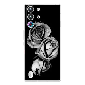 Чохол з картинкою (Стильні) ZTE Нyбiя РedМаgіc 10 Про - (AlphaPrint) (Чорна троянда)