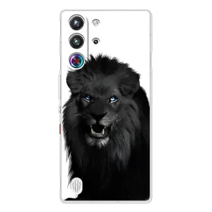 Чохли з картинкою животних ZTE Nubia RedMagic 10 Pro (Чорний ЛЕВ)