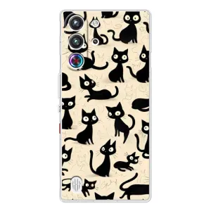 Чохол з малюнком кіт на ZTE Nubia RedMagic 10 Pro (Чорні коти)
