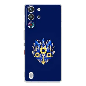 Чохли для ZTE Nubia RedMagic 10 Pro Укр. Символіка (AlphaPrint) (Квітковий Герб)