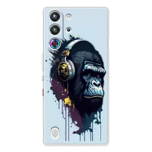Чохол з Мавпами ZTE Nubia RedMagic 10 Pro - (AlphaPrint) (Горила в навушниках)