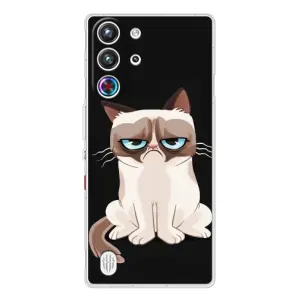 Чохол з принтом для ZTE Nubia RedMagic 10 Pro (AlphaPrint) Модні коти (Сумний кіт)