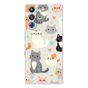 Чохол з малюнком кіт на ZTE Nubia RedMagic 10 Pro (Колаж котів)