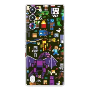 Чохол Майнкрафт на ZTE Nubia RedMagic 10 Pro (AlphaPrint) Minecraft (Колаж Майнкрафт)