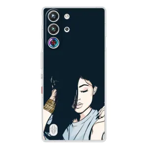 Чохол з друком для ZTE Nubia RedMagic 10 Pro - (Мода) (AlphaPrint) (Гарна дівчина)