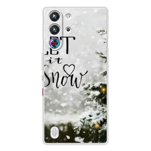 Новорічні, Святкові Чохли для ZTE Nubia RedMagic 10 Pro - 2024 год (Let it snow)