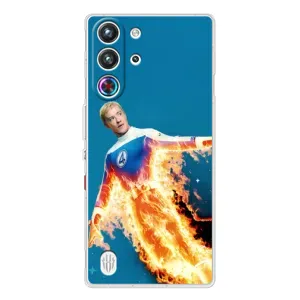 Чохол з принтом Фантастична четвірка для ZTE Nubia RedMagic 10 Pro (Людина-факел у вогні)