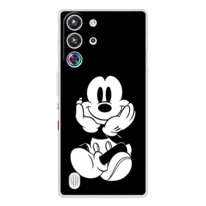 Міккі Маус чохол для ZTE Nubia RedMagic 10 Pro (AlphaPrint - Мультяшні) (Маус на чорному)