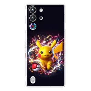 Чохол з Пікачу на ZTE Nubia RedMagic 10 Pro (Пікачу з м'ячем)