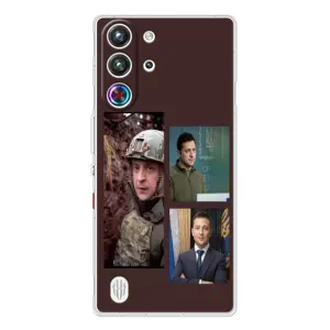 Чохол для ZTE Nubia RedMagic 10 Pro (AlphaPrint - с принтом Зеленського) (Президент)