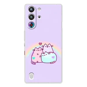 Чохол на ZTE Нyбiя РedМаgіc 10 Про з Котиками (VPrint) (Радужний котик)