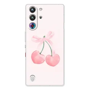 Чохол з розовим принтом для ZTE Nubia RedMagic 10 Pro (Рожеві вишні)