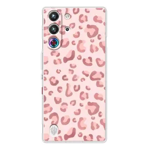 Чохол з розовим принтом для ZTE Nubia RedMagic 10 Pro (Рожевий леопард)