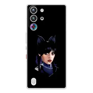 Чохли Венсдей на ZTE Nubia RedMagic 10 Pro Уенсдей (AlphaPrint) (серйозна Венздей)