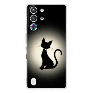 Чохол з принтом для ZTE Nubia RedMagic 10 Pro (AlphaPrint) Модні коти (Силует котика)