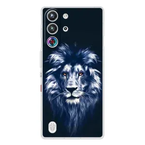 Чохол з картинкою ЛЕВ для ZTE Nubia RedMagic 10 Pro (VPrint) (Синій Лев)