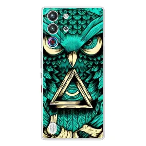 Чохол з пташками на ZTE Nubia RedMagic 10 Pro (VPrint) (Сова з оком)