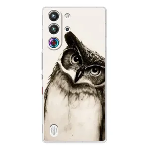 Чохол з пташками на ZTE Nubia RedMagic 10 Pro (VPrint) (Сова)