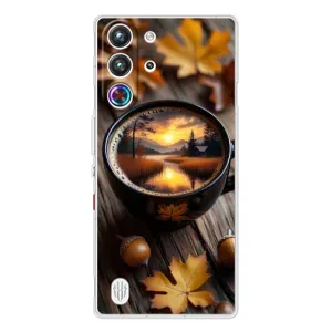 Чохол з унікальним дизайном 'Осінь з кавою' для ZTE Nubia RedMagic 10 Pro (Темна кава)