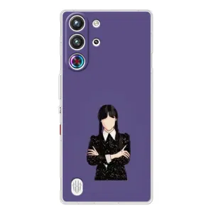 Чохли Венсдей на ZTE Nubia RedMagic 10 Pro Уенсдей (AlphaPrint) (Венздей у чорному)