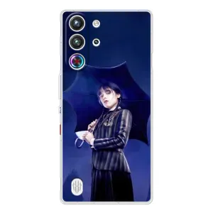 Чохли Венсдей на ZTE Nubia RedMagic 10 Pro Уенсдей (AlphaPrint) (Венздей з парасолькою)