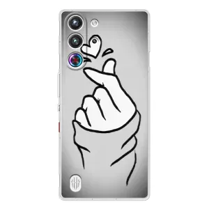 Чохол з принтом для ZTE Nubia RedMagic 10 Pro (AlphaPrint - Знак сердечка) (Значок Love)