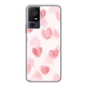 Чохол з розовим принтом для ZTE Nubia RedMagic 11 Pro Plus (Рожеві сердечки)